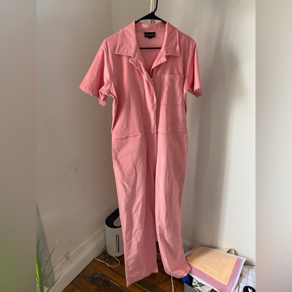 LIKE NEW Pink Corduroy Nooworks Boilersuit Size L